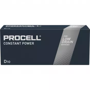 Alkaline D-batterij Procell INTENSE POWER 1,5 V – hoge belasting, 10-pack