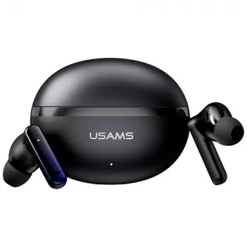 Bluetooth-hoofdtelefoon Usams TWS E02 ANC+ENC zwart