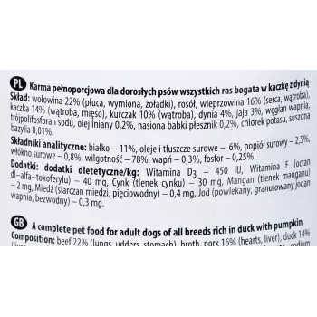 Dolina Noteci Premium rijk aan eend en pompoen 400 g