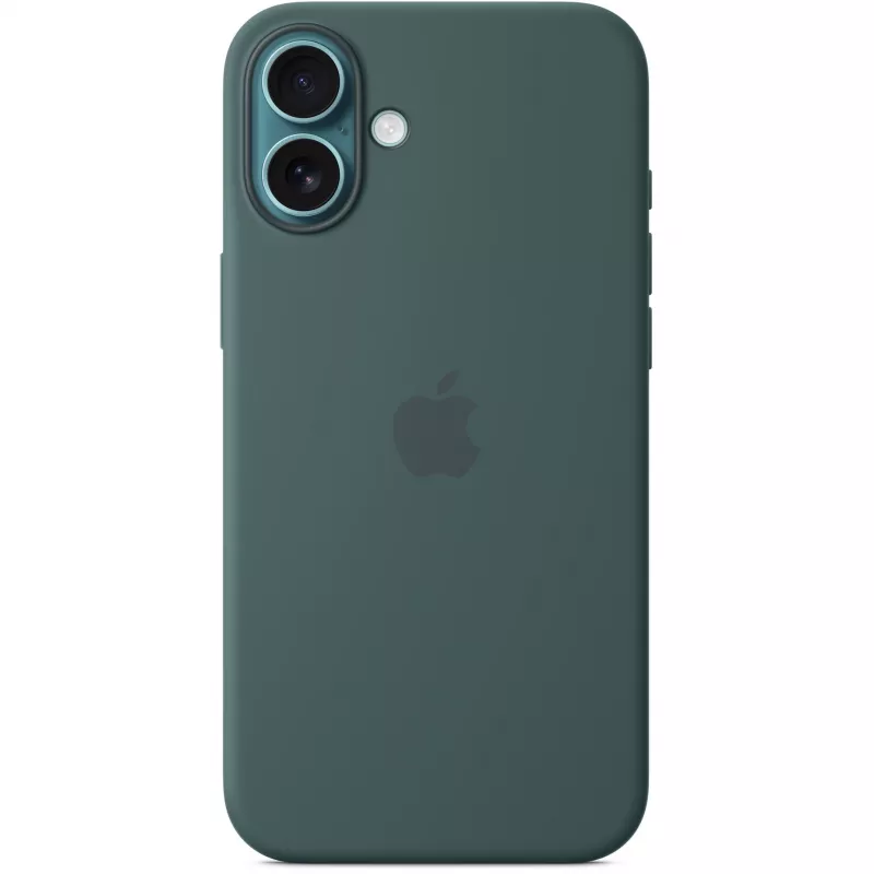 Apple iPhone 16 Plus siliconen case met MagSafe – zeegroen