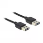 USB-kabel DeLOCK 1m USB 2.0 A zwart