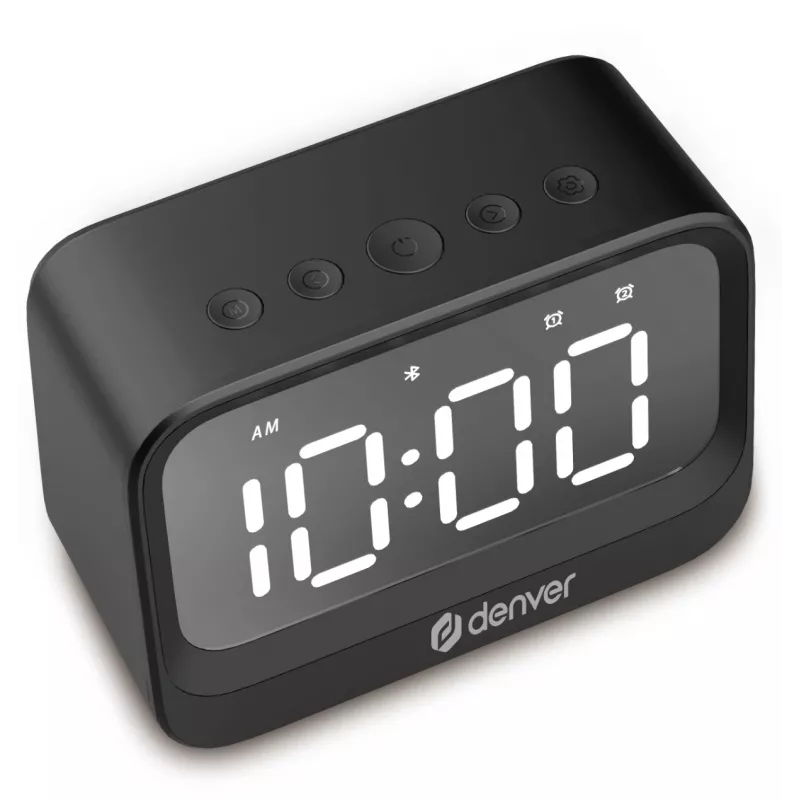 Digitale wekker Denver EC-53B zwart LCD Bluetooth batterij
