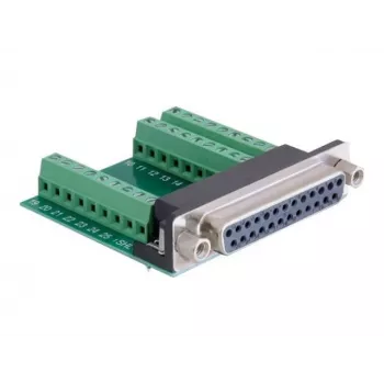 Delock Seriële adapter, DB-25 female naar klemmenblok (65317)