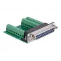 Delock Seriële adapter, DB-25 female naar klemmenblok (65317)