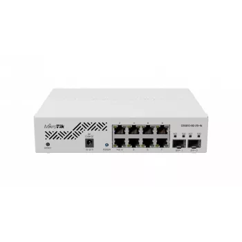 Netwerkswitch MikroTik CSS610-8G-2S+IN — 8x Gigabit RJ-45, 2x SFP+ 10G, PoE, 12–57V ingang
