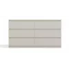 Commode MALWA M6/140 van top e shop — 6 laden, 1380×400×750 mm, kasjmier laminaat