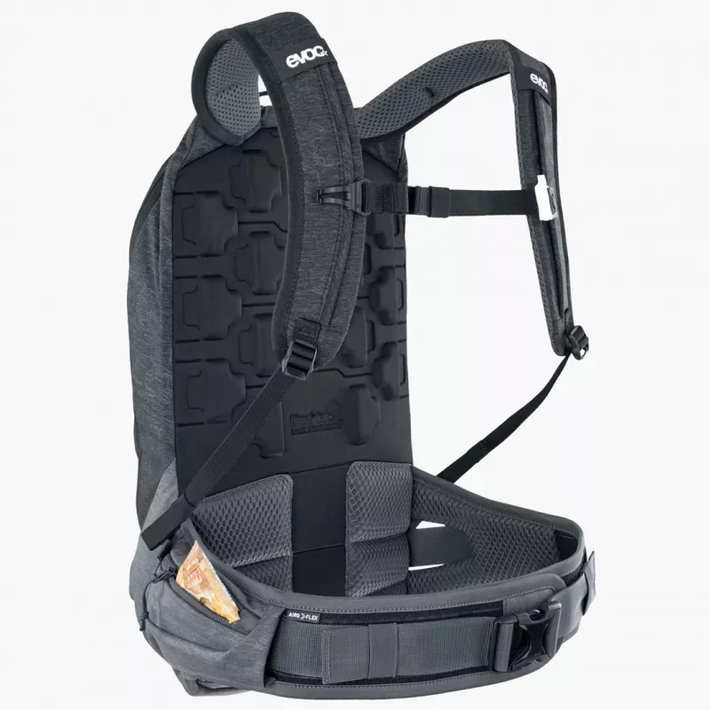 Fietsrugzak EVOC Trail Pro 10L Carbon grijs sport