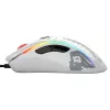 Glorious Model D gamingmuis - wit, glanzend + grip tape - zwart