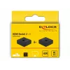DeLock HDMI 2-1 bidirectioneel 4K 60 Hz compact - retail box - video-/audioswitch - 2 x HDMI - desktop (64072)