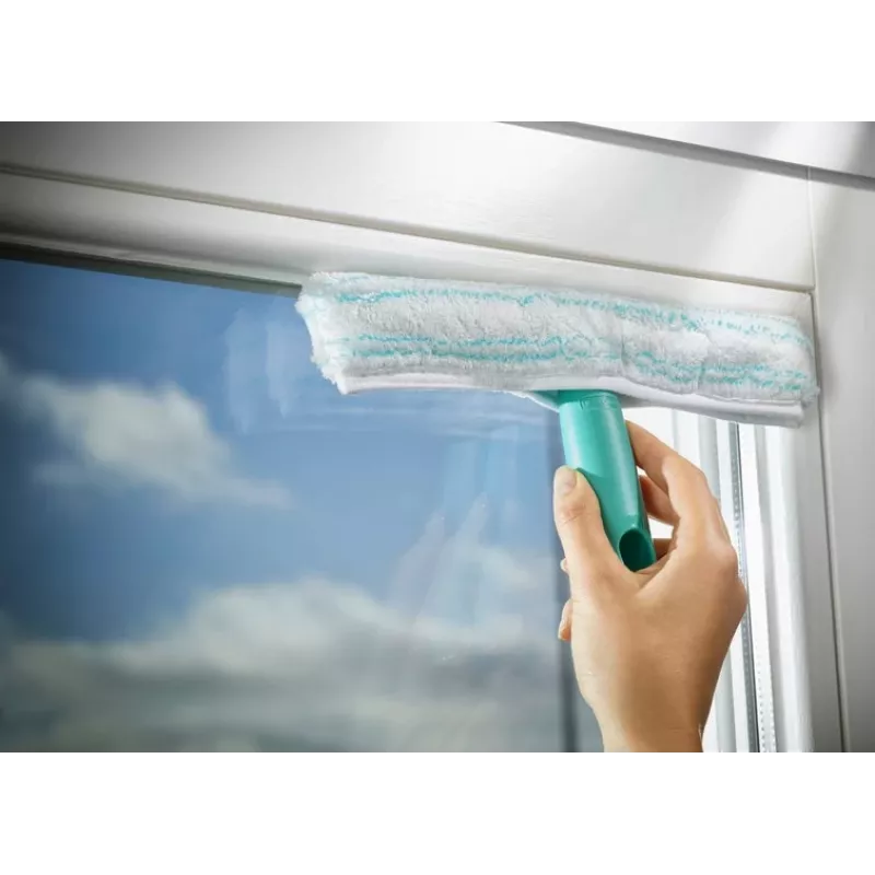 Leifheit raamwisser Glass Cleaner Dry&Clean met handgreep en wisservor 51003