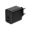Crong wandlader Ultra Compact GaN 35W PD 3.0 2x USB-C (zwart)