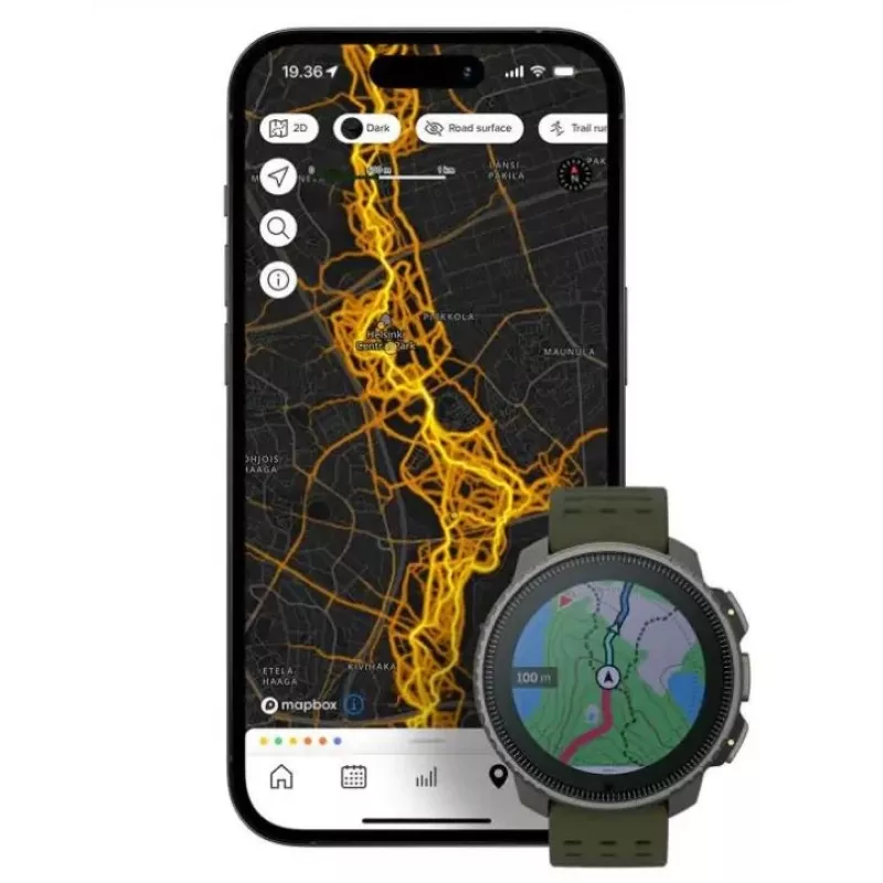 Suunto Vertical 3,56 cm (1,4) puntmatrix 49 mm 280 x 280 pixel touchscreen zwart GPS (satelliet)