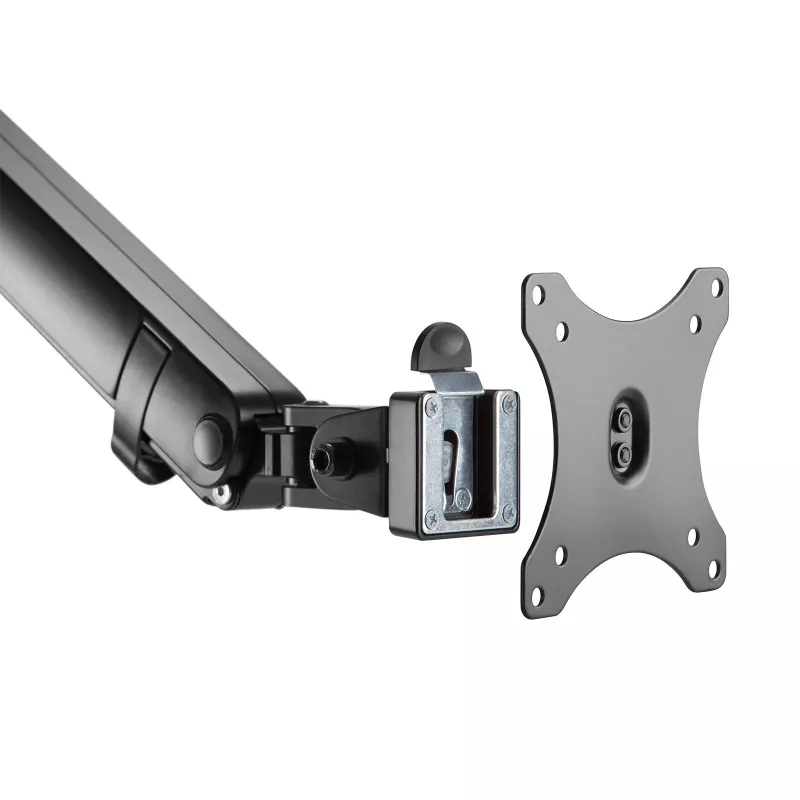 Monitorarm SILVERSTONE SST-ARM13 — enkele in hoogte verstelbare VESA-compatibele houder, zilver