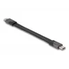 DeLOCK USB-kabel 40 Gbps Type-C naar Type-C 15 cm PD 3.0 100 W