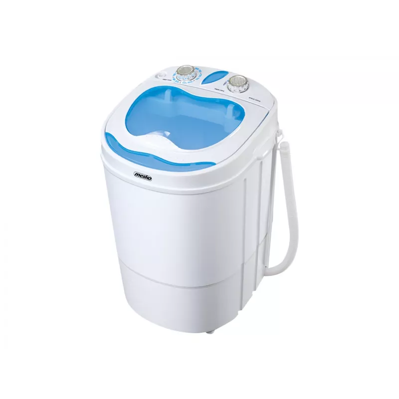 Bovenlader wasmachine Mesko MS 8053 — 3 kg capaciteit, 360×370×530 mm, blauw/wit