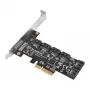 SILVERSTONE Serial ATA controller SST-ECS06 — PCIe-kaart met 6 SATA-poorten