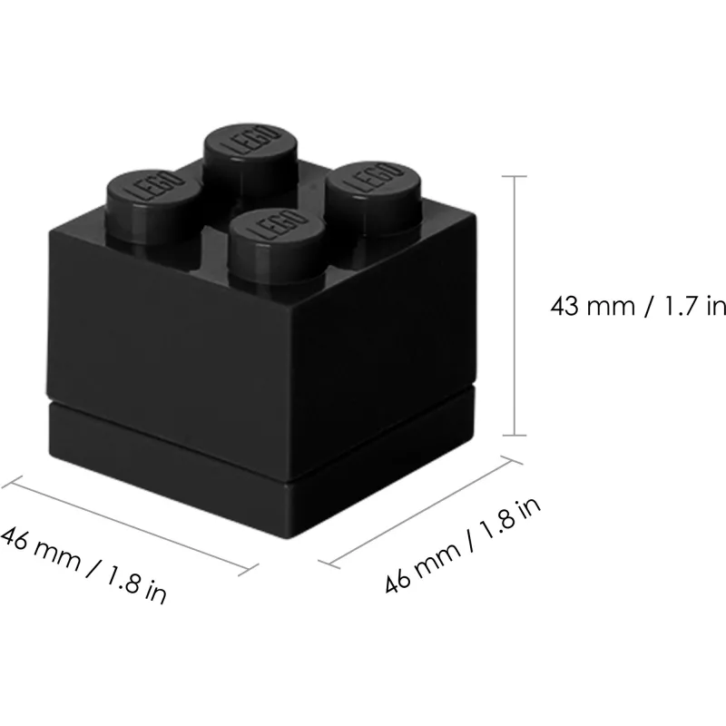 LEGO Lunch Container Mini 4 zwart 4011 (40111733)