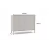 KAMARO 2D smalle commode, kasjmierkleur