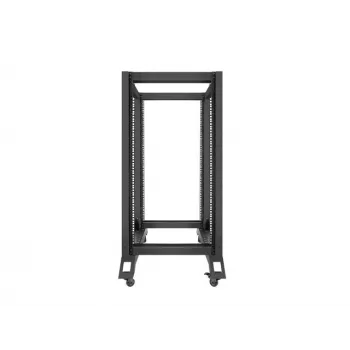 Vrijstaand rack LANBERG OR01-6822-B 22U, 600 mm B x 800 mm D, zwart, 600 kg draagvermogen