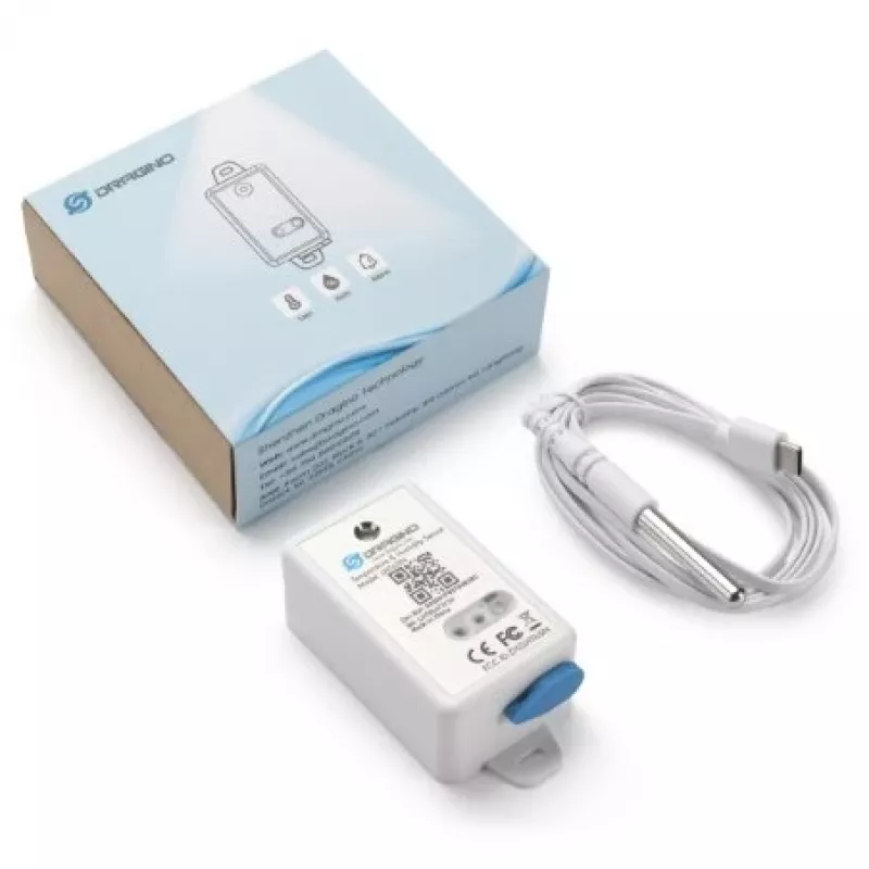 DRAGINO LoRaWAN temperatuur- & vochtigheidssensor LHT65S-EU868-E3 — LoRaWAN EU868 omgevingssensor