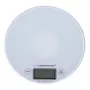 Elektronische keukenweegschaal ESPERANZA EKS003W, 5 kg capaciteit, 1 g nauwkeurigheid, gehard glas, touchbediening