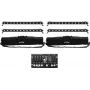 LED-bar-set EUROLITE 4x LED BAR-12 QCL RGBW met 2 softbags en controller