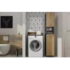 Top e Shop POLA wasruimtekast voor wasmachine – antraciet / artisan eiken