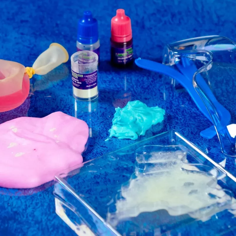 Wetenschapsbouwpakket Liscianigiochi Crazy Science slijm in het donker 304-PL89239 — experimenteerset met in het donker oplichtend slijm