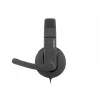 Bedrade binaurale headset NATEC Rhea met beugelmicrofoon, 3,5-mm-aansluitingen, 2,2 m kabel, 32 Ω impedantie