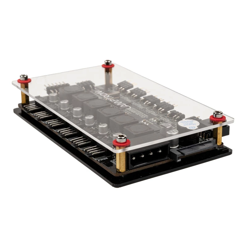 Lamptron CU135 Fan Controller + RGB Controller met display, ARGB - zwart