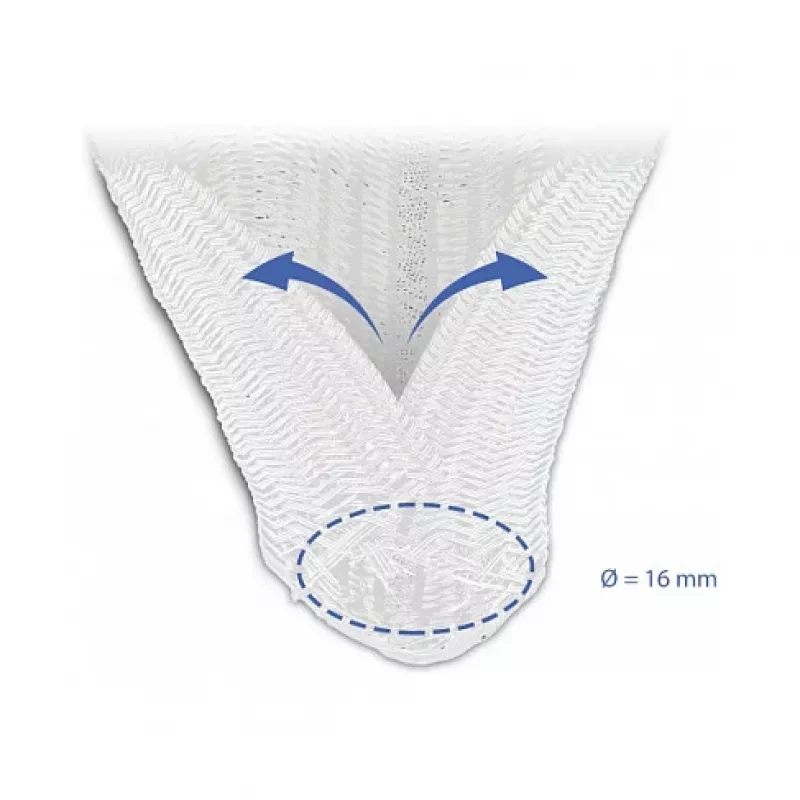 Gevlochten slang DeLOCK 20814 10 m x 16 mm wit