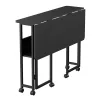 Klaptafel Maclean, zwart, mobiel 100x58 cm, max. 50 kg, MC-126 B