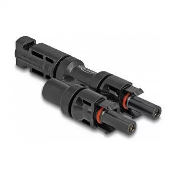 Zonnemodule-stekkerconnector DeLOCK DL4 1 stekker naar 2 bus zwart