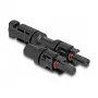 Zonnemodule-stekkerconnector DeLOCK DL4 1 stekker naar 2 bus zwart