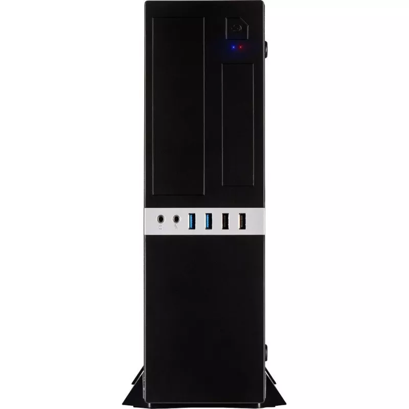 Inter-Tech IT-503 - SFF - Mini-ATX - zonder voeding (TFX12V) - matzwart - USB/audio (88881270)