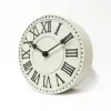 NeXtime klok 5187wi London Table, Ø16 cm, wand, wit/zwart+B32