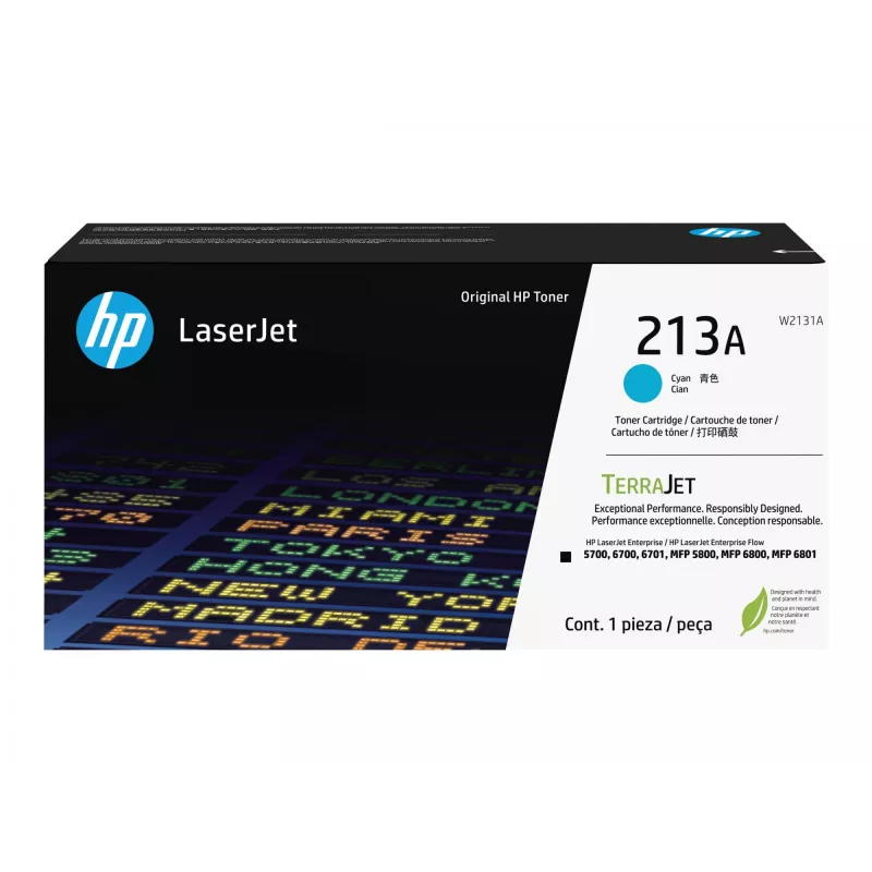 HP toner 213A W2131A tot 3000 pagina's cyaan