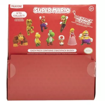Backpack Buddies sleutelhangerset Paladone Super Mario CDU met 24 stuks – diverse personages, verzamelaccessoire