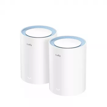 Mesh-systeem Cudy M1200 2-pack – dualband Wi-Fi 5 (300/867 Mbit/s), 2 units, 1x LAN-poort, ondersteunt 100 apparaten
