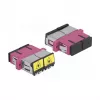 Glasvezelkoppeling DeLOCK 86896 SC duplex bus naar SC duplex bus multimode violet