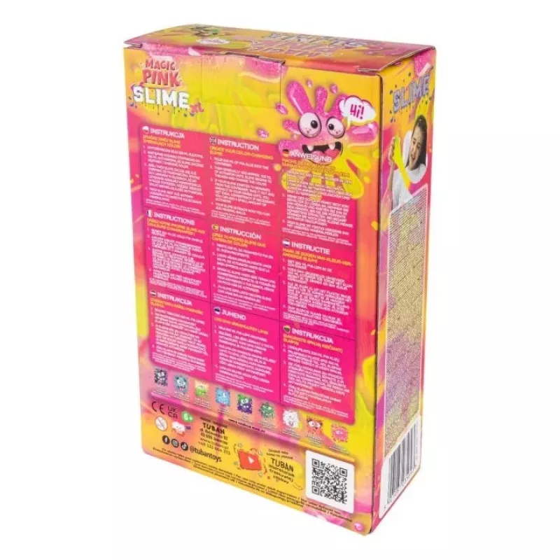 Slime DIY-set TUBAN TU3569 — Magic Pink XL, niet-giftig, veilig voor kinderen
