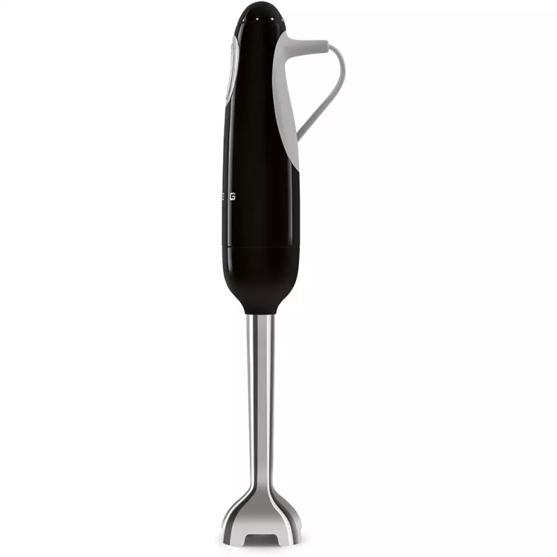 Staafmixer Smeg HBF03BLEU — 700 W handmixer, 1,4 L beker, roestvrijstalen mes, zwart