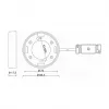Verlichtingsaccessoire DELOCK 46019, witte kunststof wandhouder, 83,5×83,5×26,5 mm