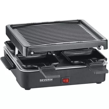 Severin mini raclette grill 4 kleine antiaanbakpannetjes 600 W