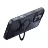 Beschermhoes Mcdodo PC-4932 voor iPhone 16 Pro met geïntegreerde standaard, zwart