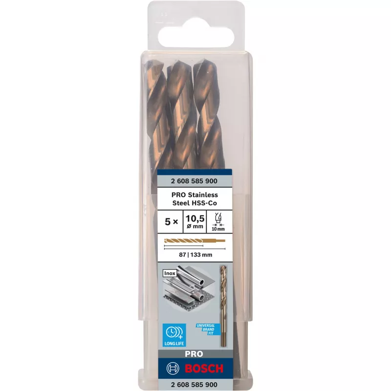Bosch HSS kobalt spiraalborenset 2608585900 5-delig
