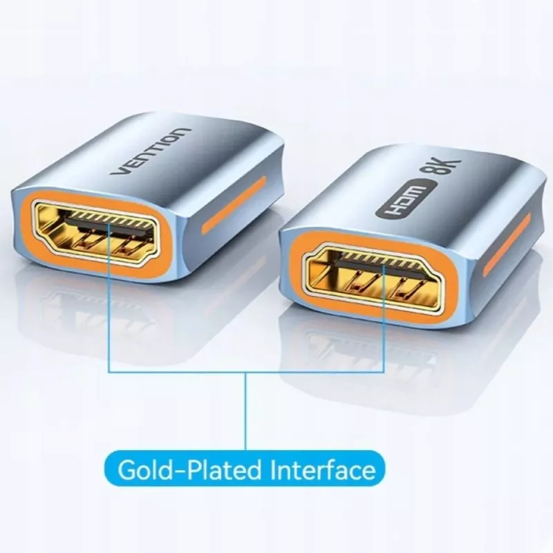 Vention HDMI naar HDMI adapter 8K@60Hz aluminium