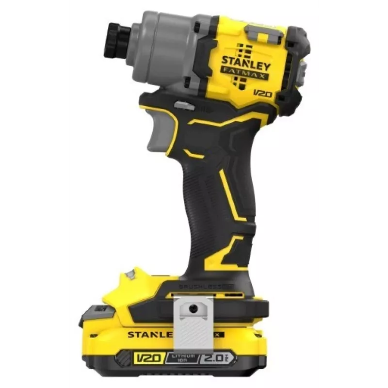Stanley SFMCF830D2K-QW borstelloze slagschroevendraaier, 2×2,0 Ah, 3200 tpm, zwart/geel
