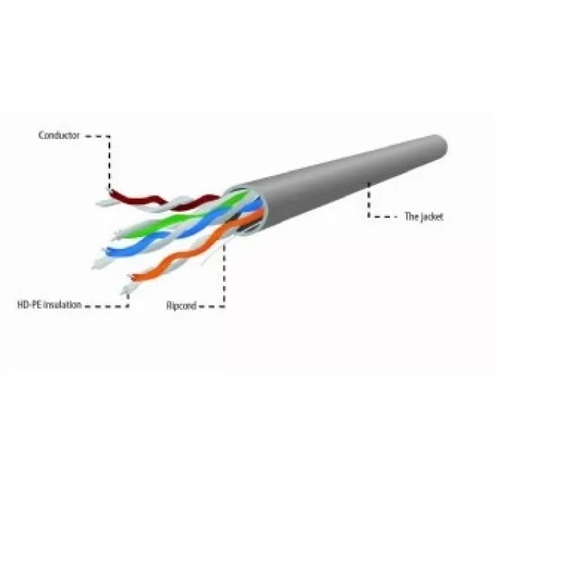 Gembird UPC-5004E-L/100 netwerkkabel grijs 100 m Cat5e U/UTP (UTP)