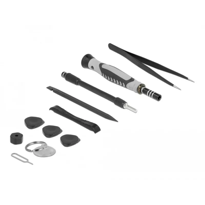 Handmatige schroevendraaierset DeLOCK 64167 precisieschroevendraaier 105 mm breedte 155 mm lengte 52 mm hoogte